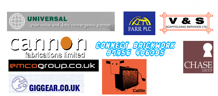 Hertford Music Festival sponsors